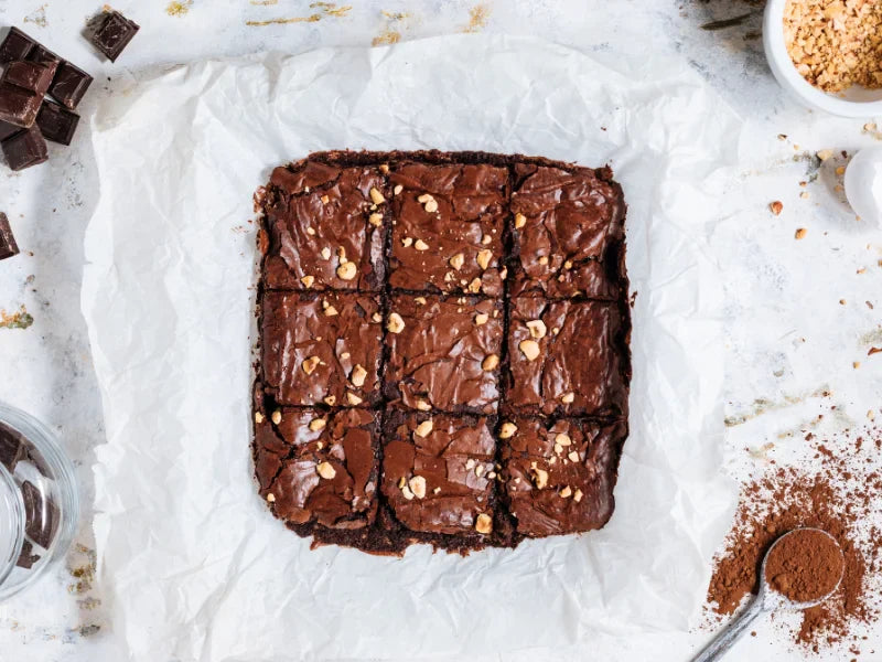 Brownies fondants aux noix