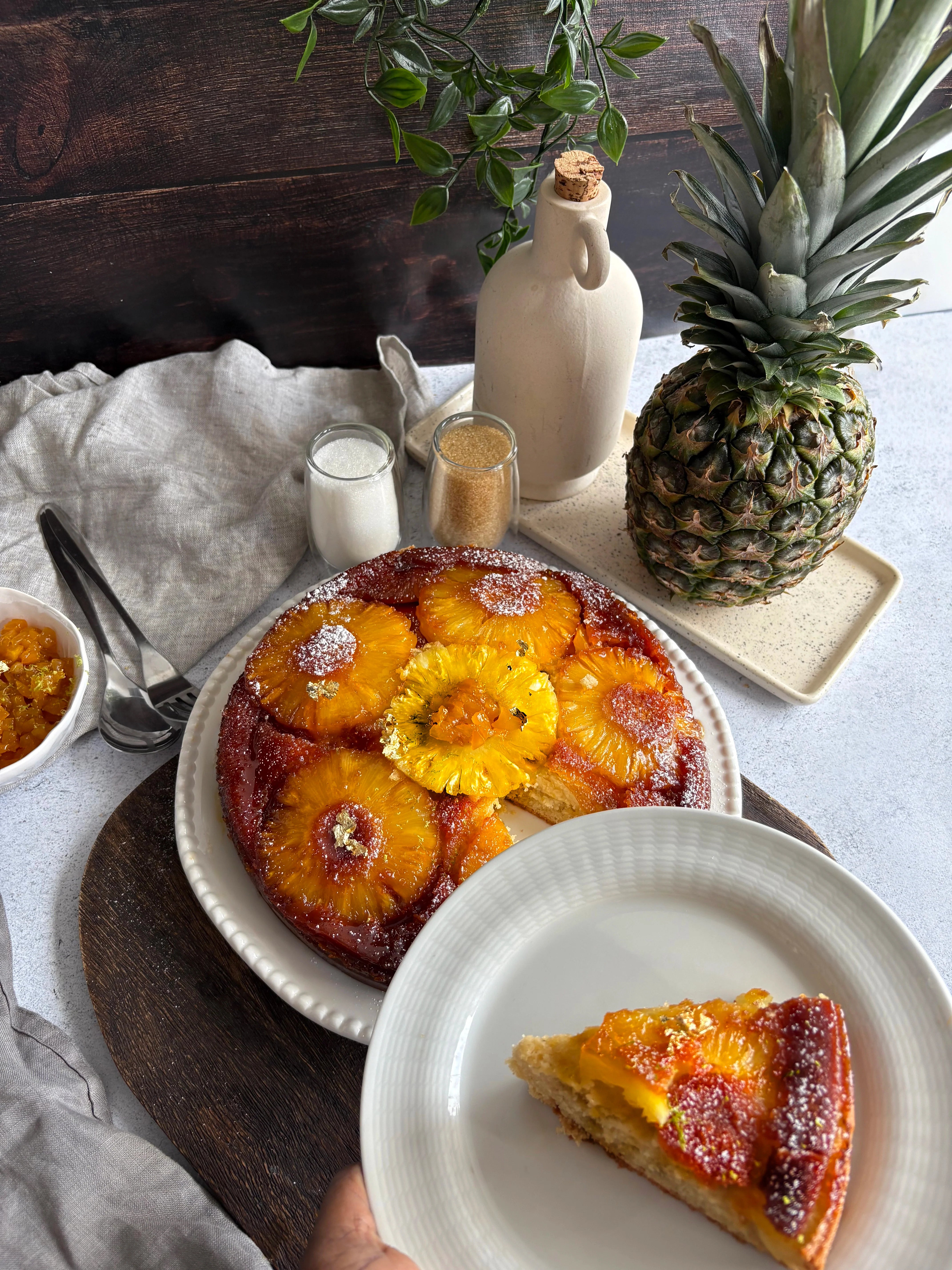 Gâteaux renversé à l'ananas