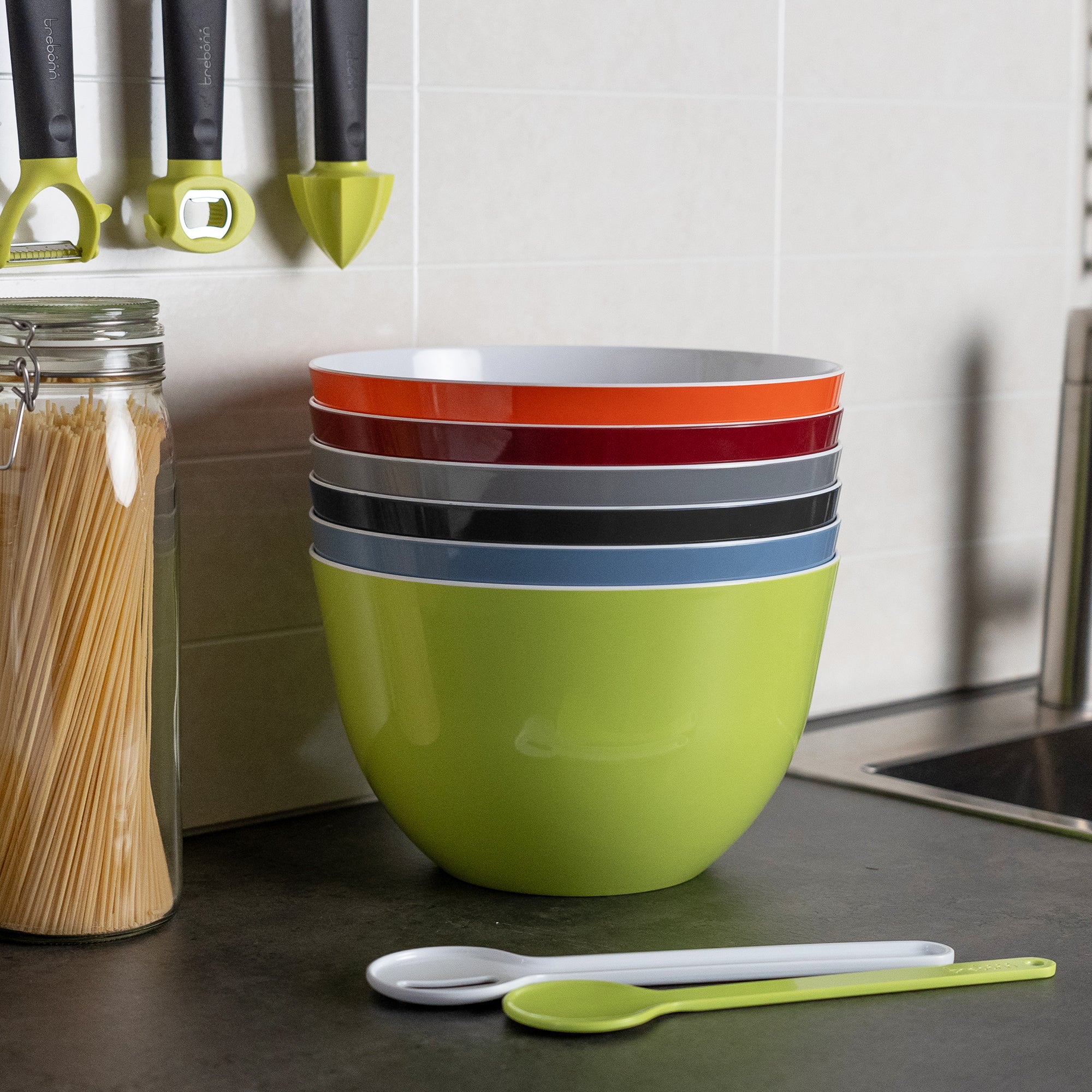 Pile - Bol saladier empilable - diam 28cm - L - orange