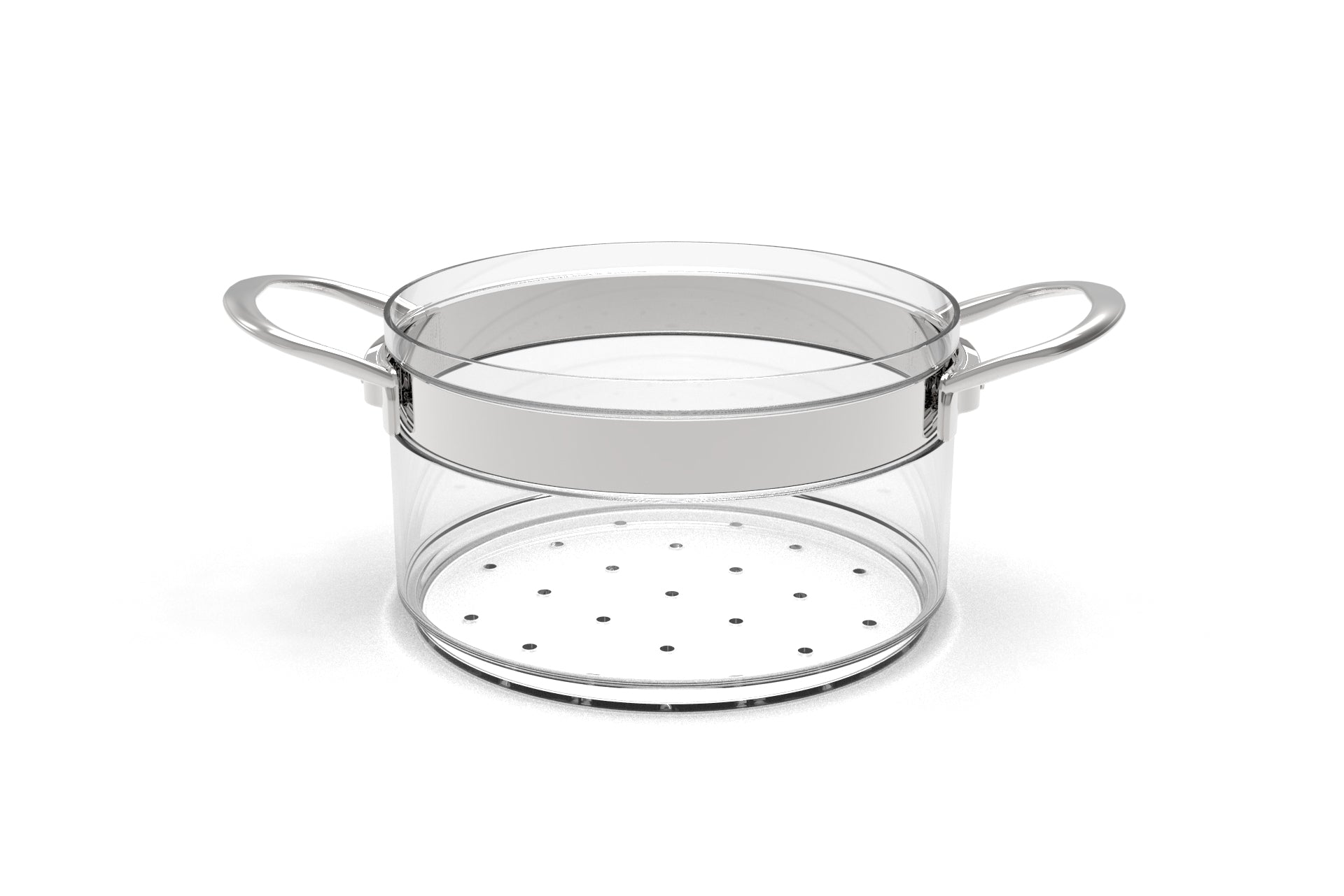 Panier vapeur en verre borosilicate - 20cm - h11 cm