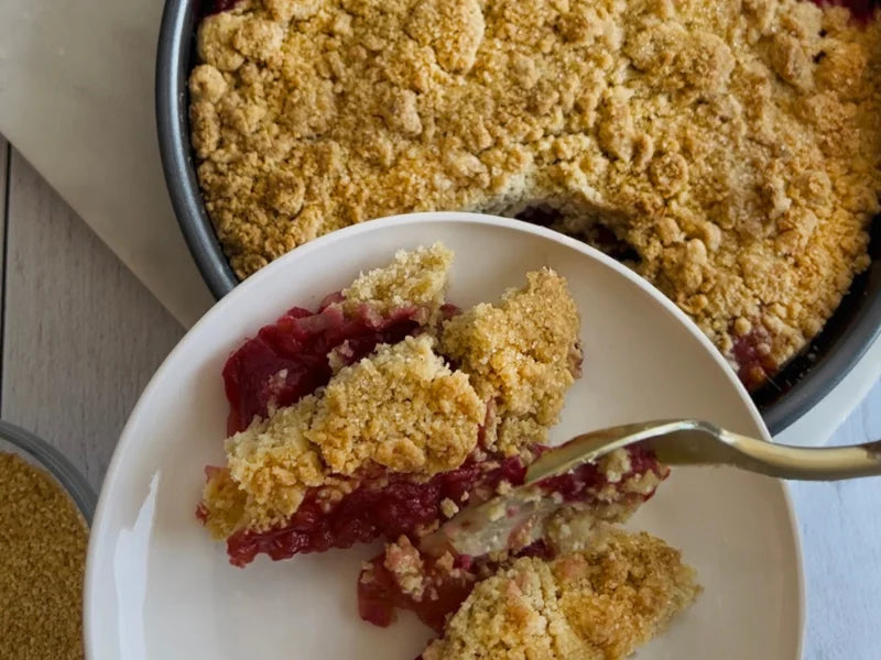 Crumble pommes prunes