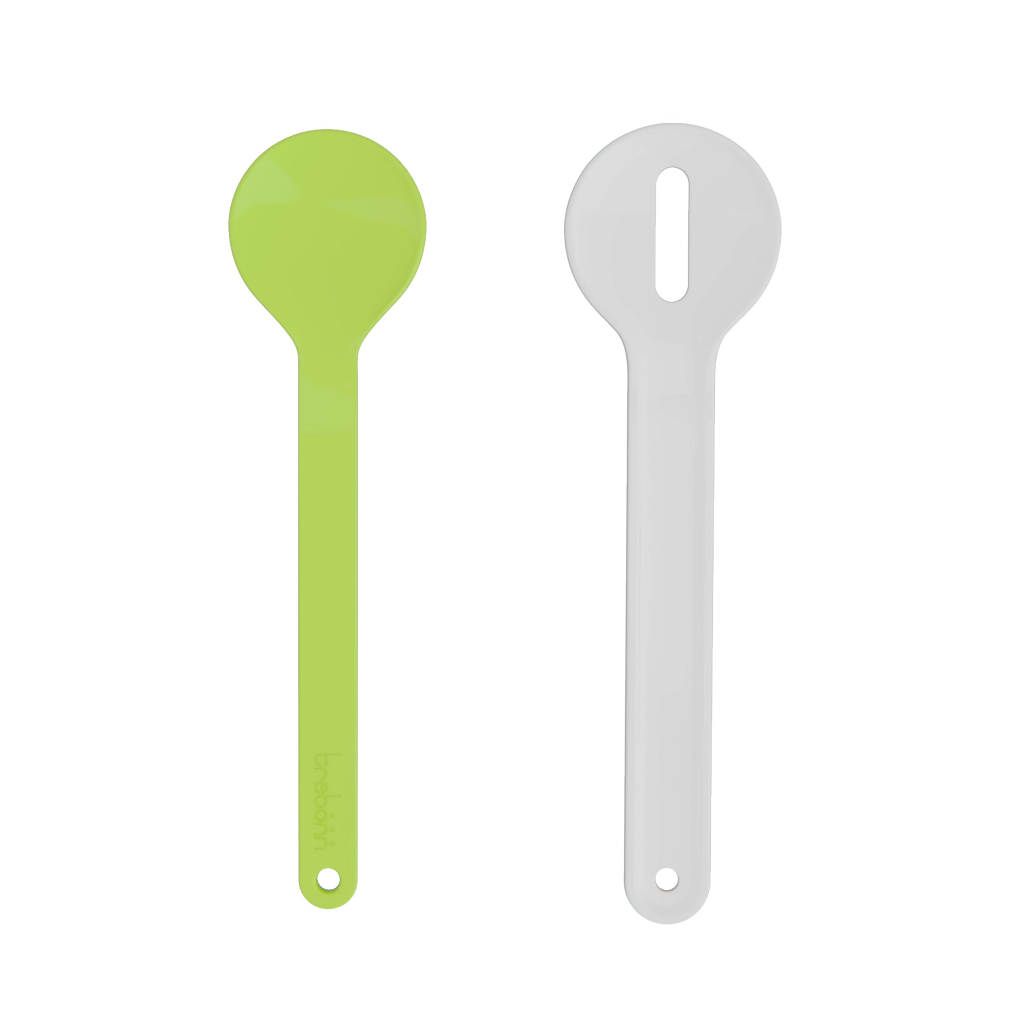 In - Couverts à salade - vert et blanc