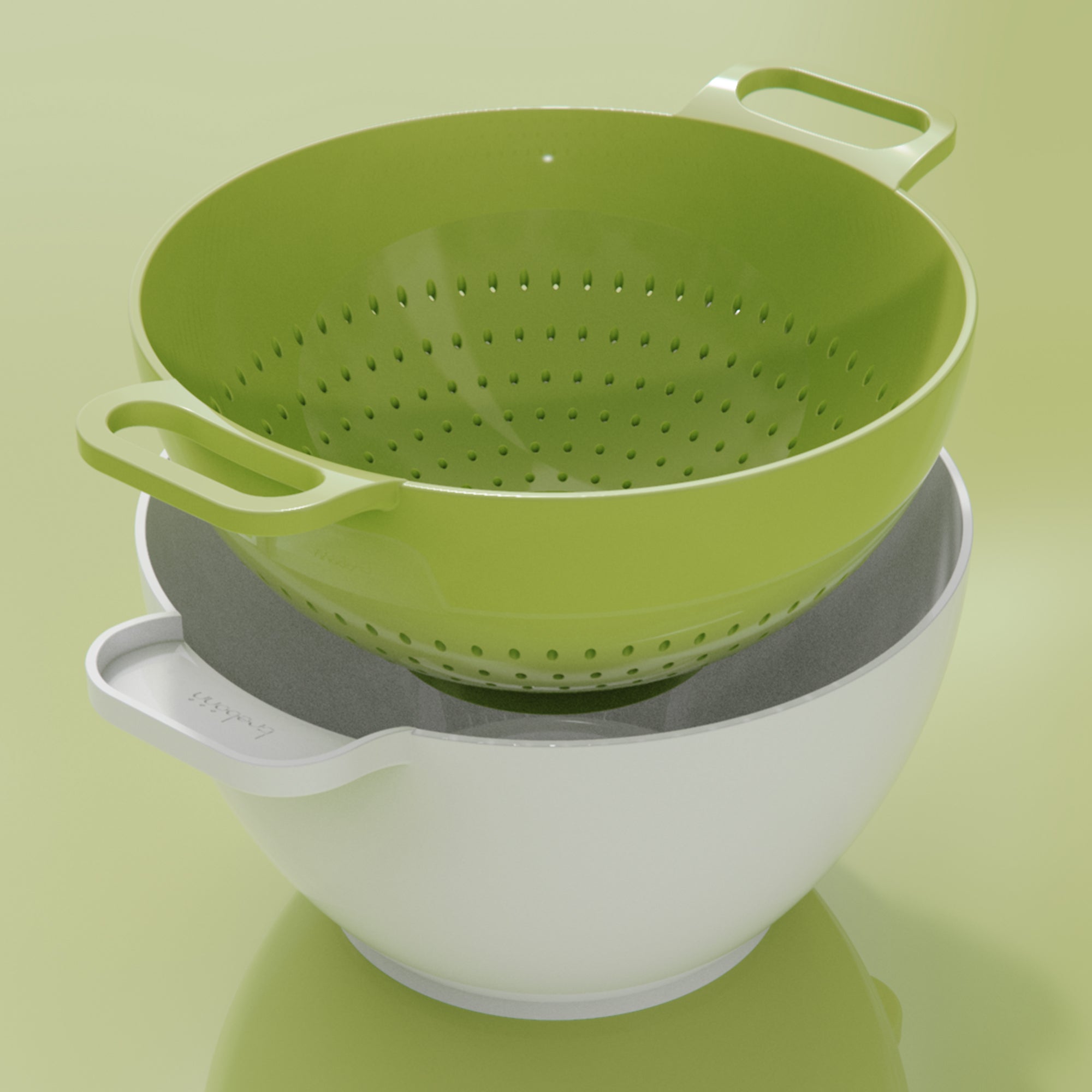 Duo - Passoire et bol - diam 24cm - L - vert