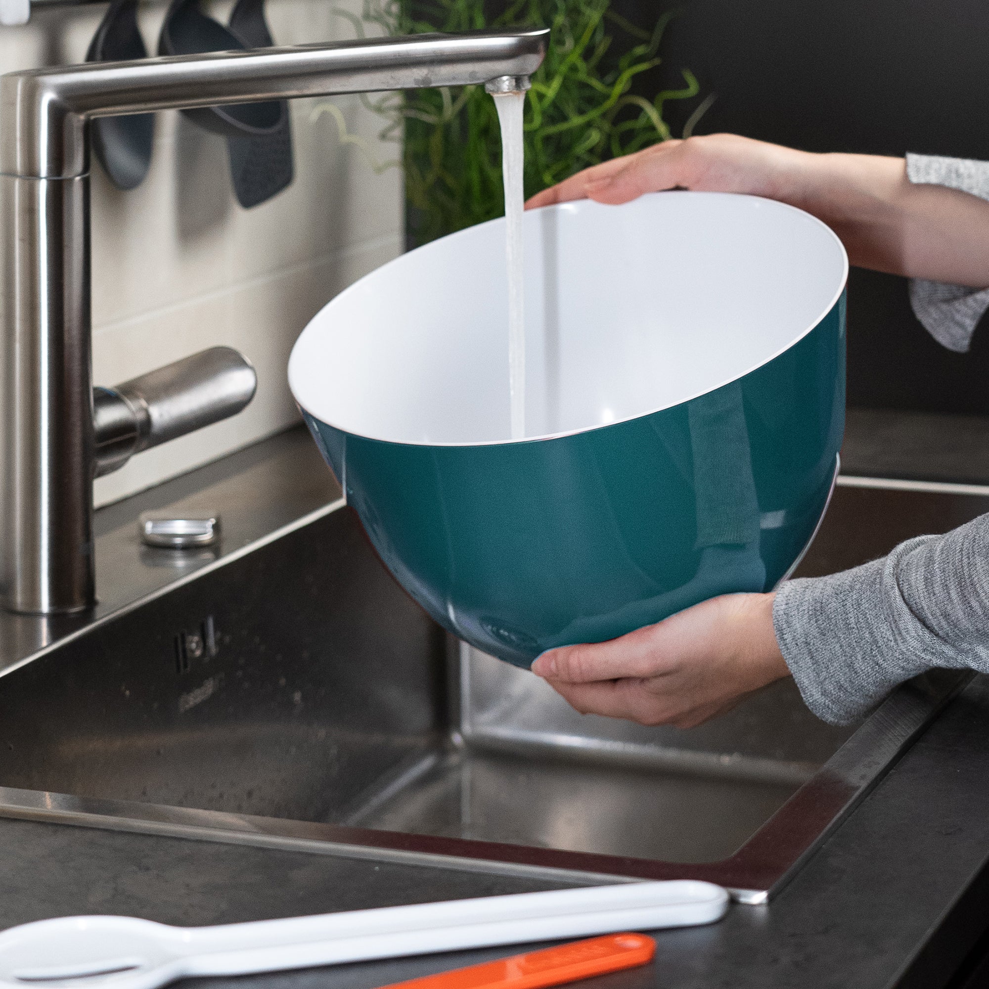 Pile - Bol saladier empilable - diam 28cm - L - bleu
