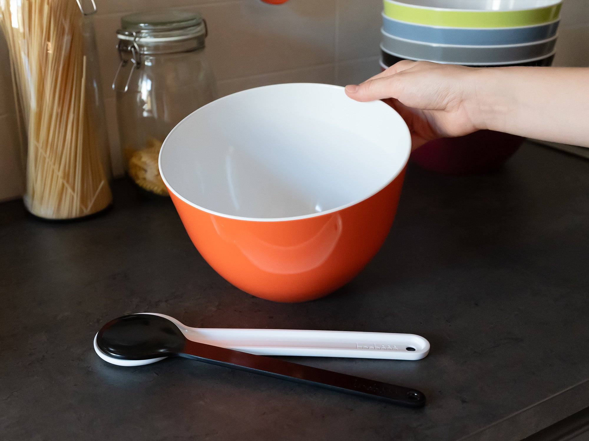 Pile - bol saladier empilable - diam 22cm - s - orange