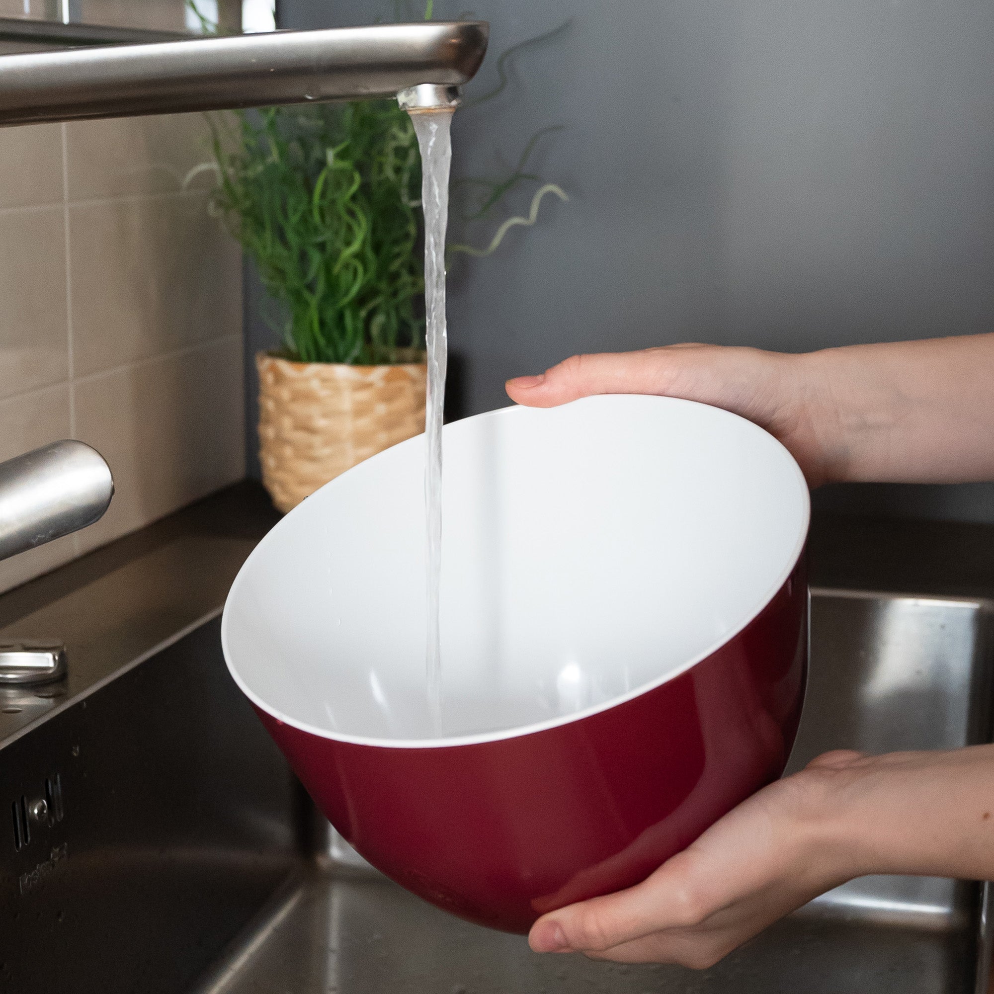 Pile - bol saladier empilable - diam 22cm - s - cerise