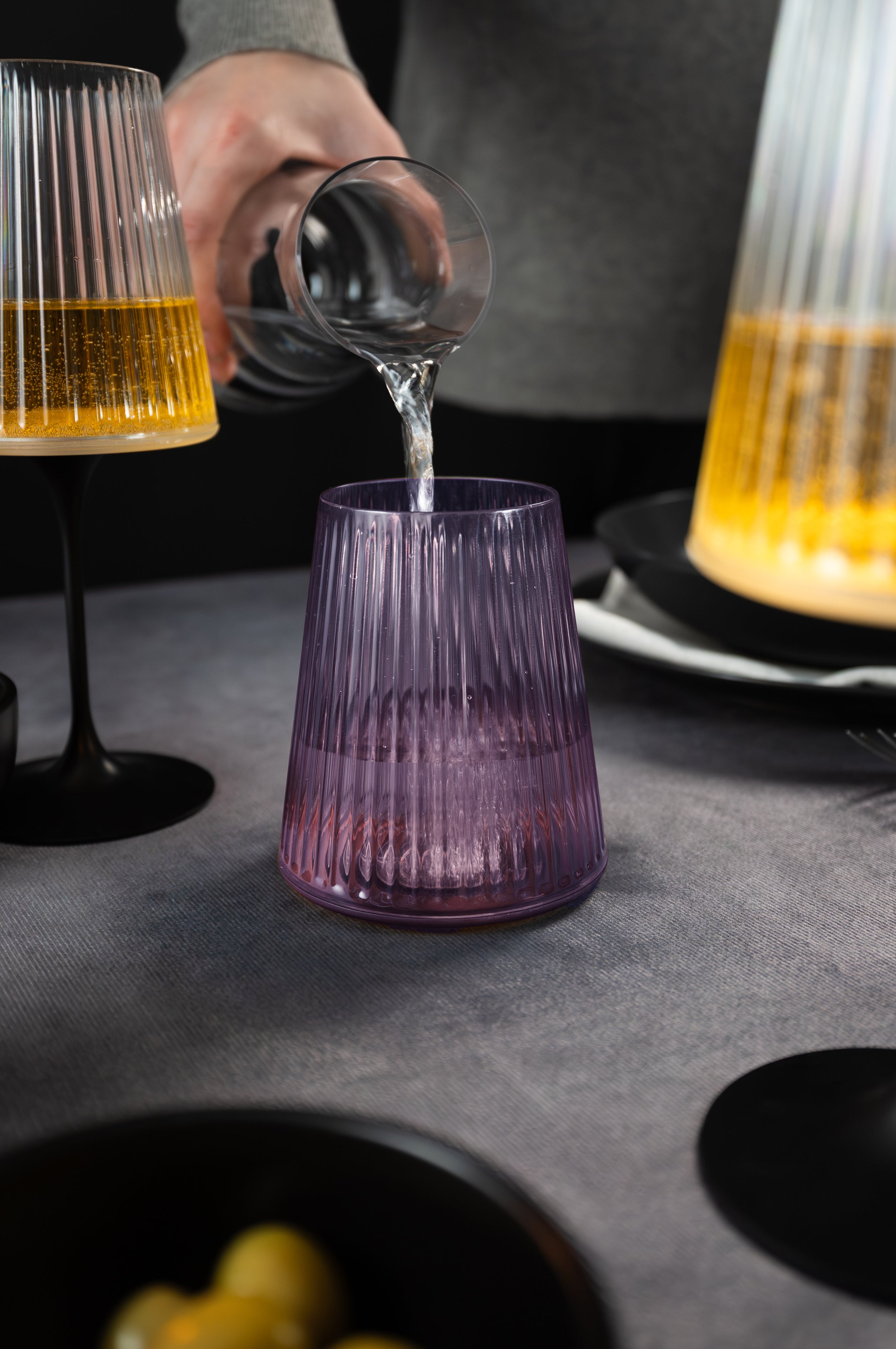 SplitGlass Easy - Verre à eau / vin rouge - lilas