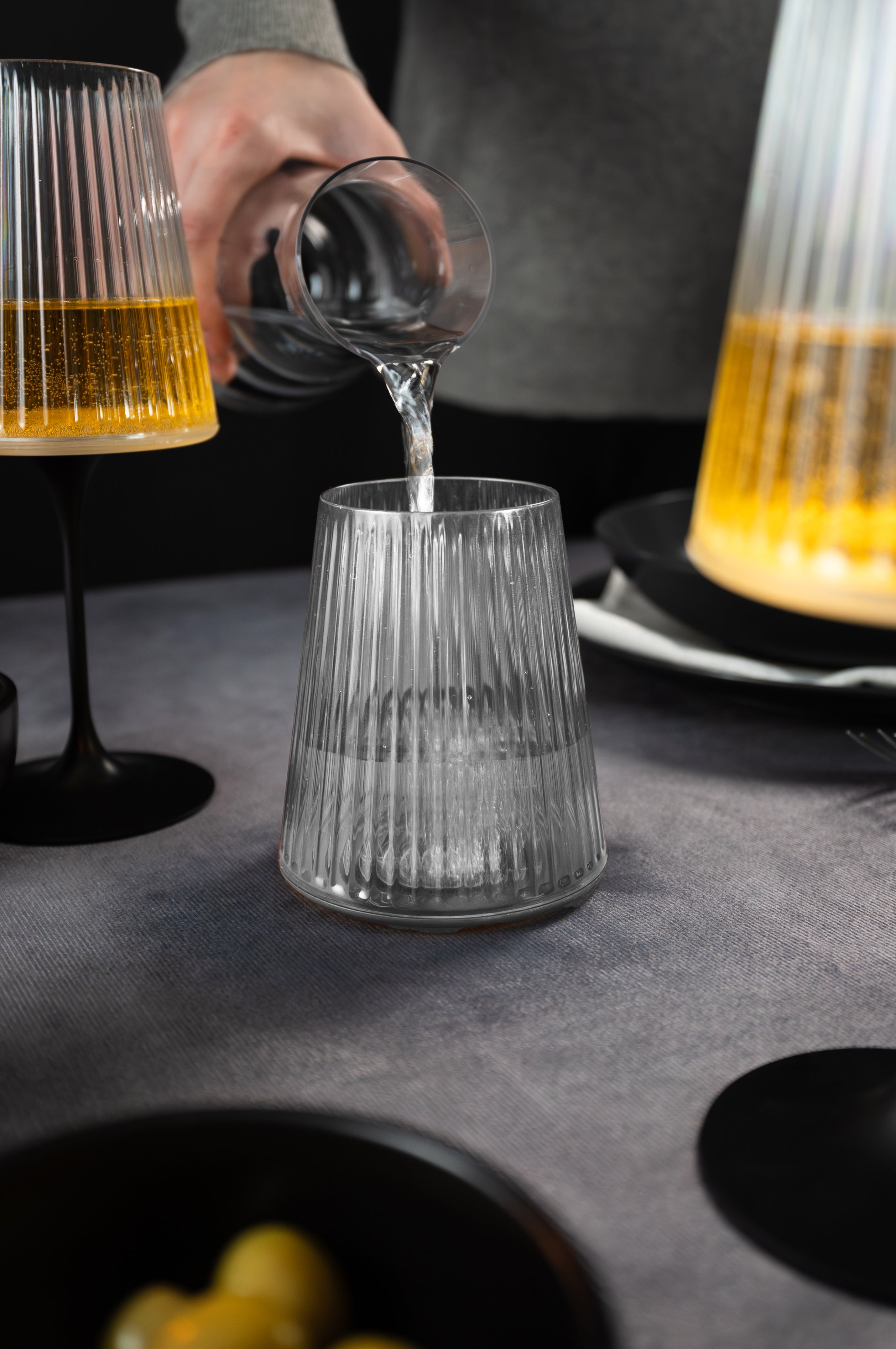 Splitglass Easy - Set 4 verres + 4 pieds - transparent