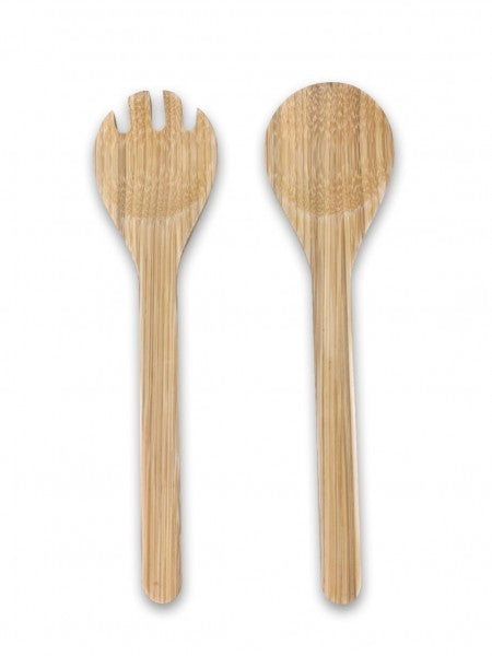 Couverts à salade en bambou - 28cm