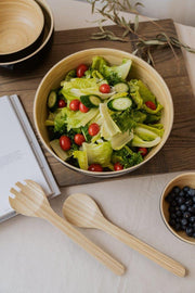 Couverts à salade en bambou - 28cm