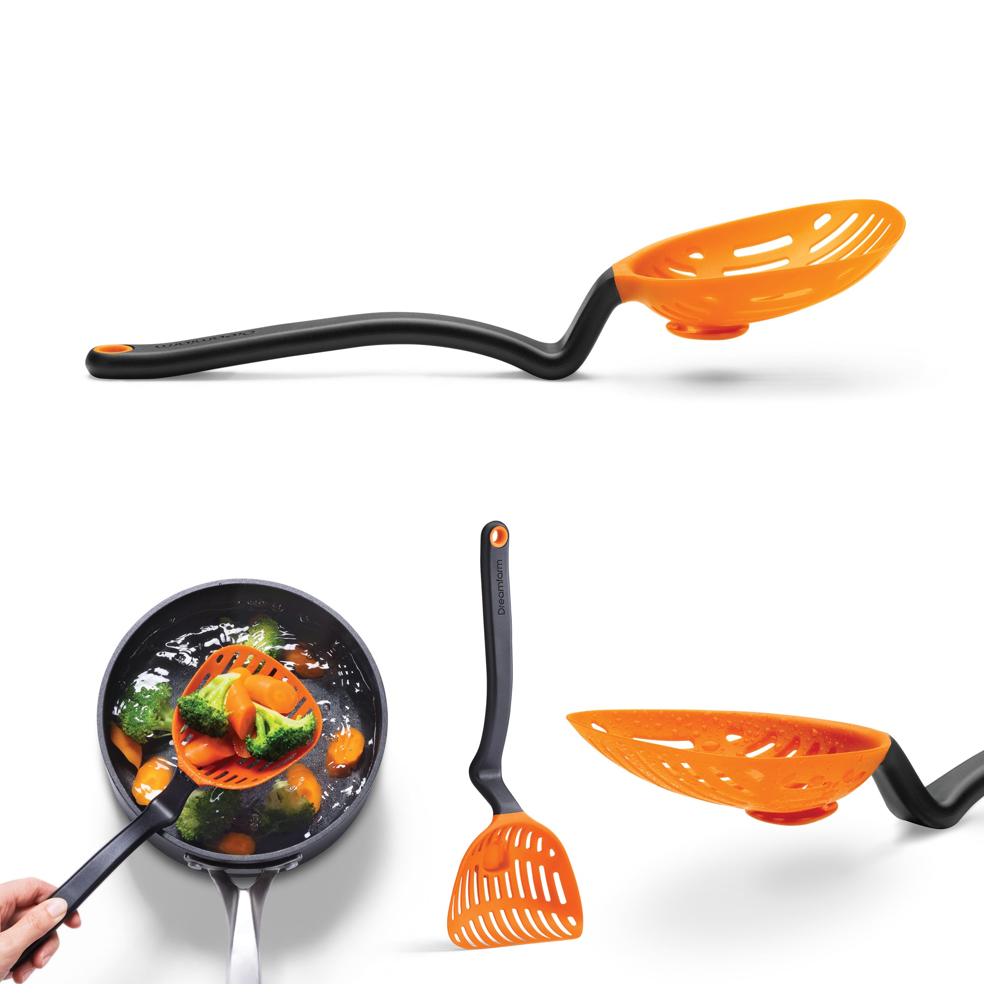 Lestrain - Écumoir passoire - orange