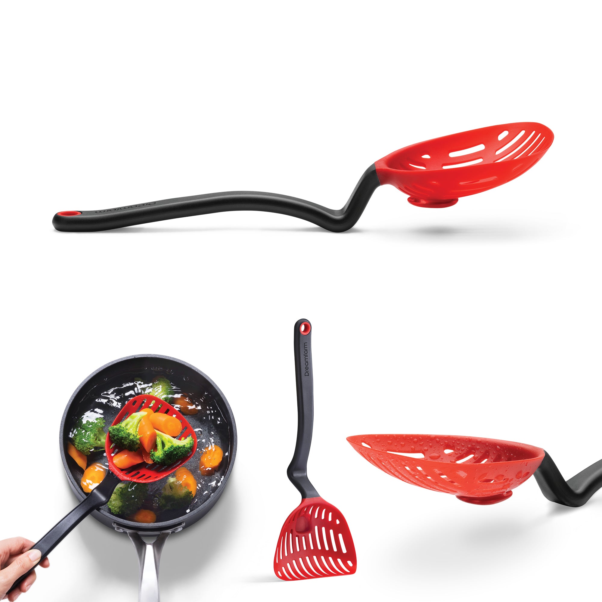 Lestrain - Écumoir passoire - rouge