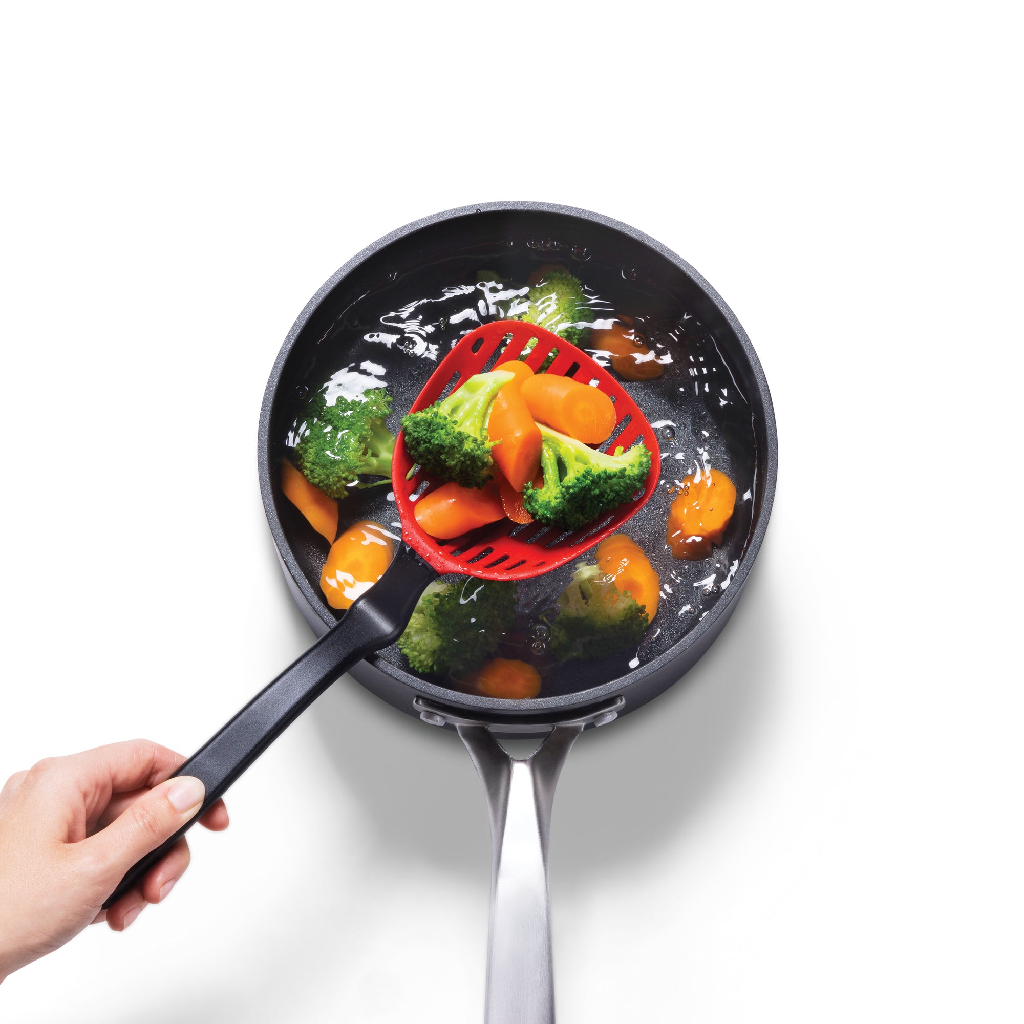 Lestrain - Écumoir passoire - rouge