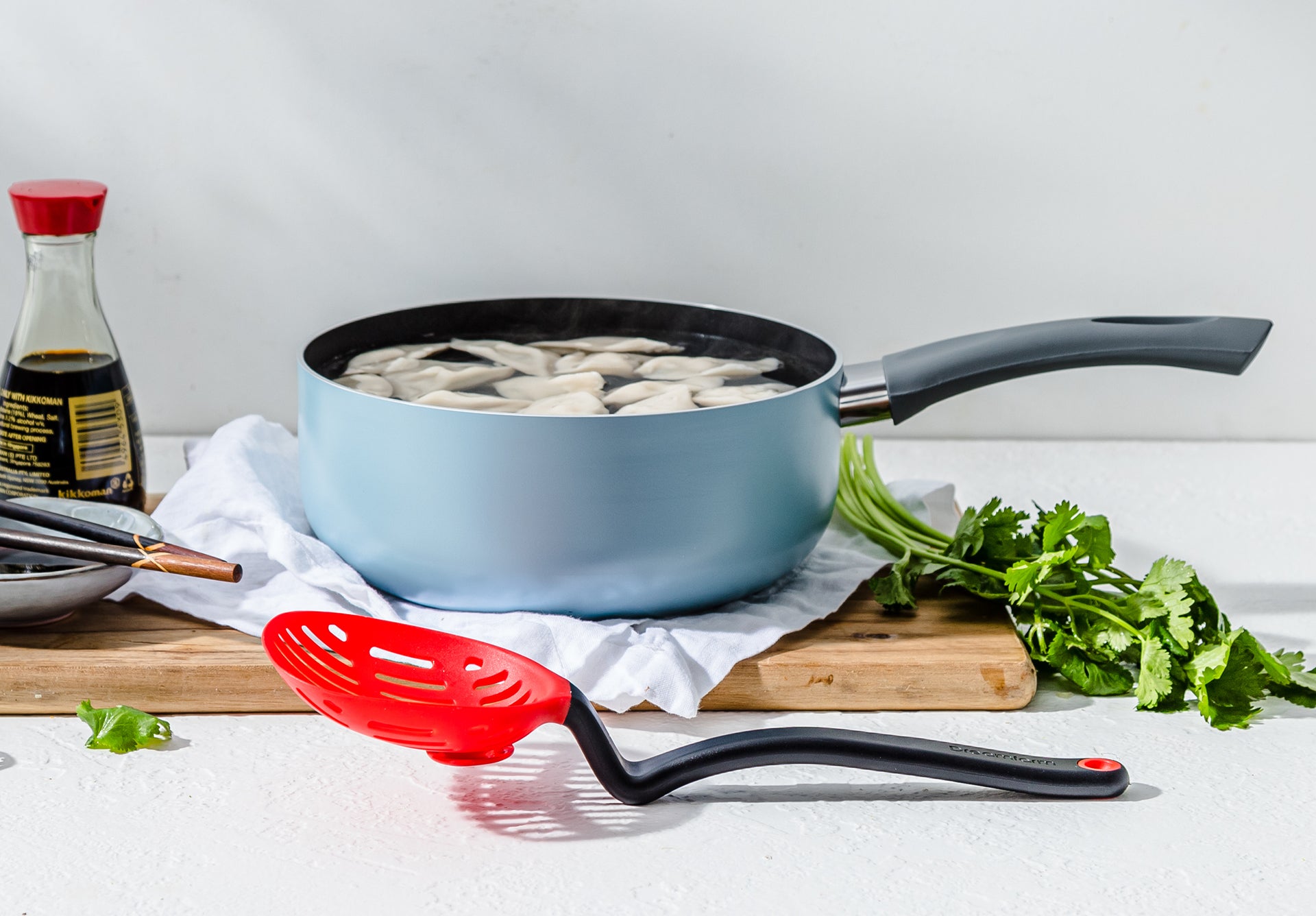 Lestrain - Écumoir passoire - rouge