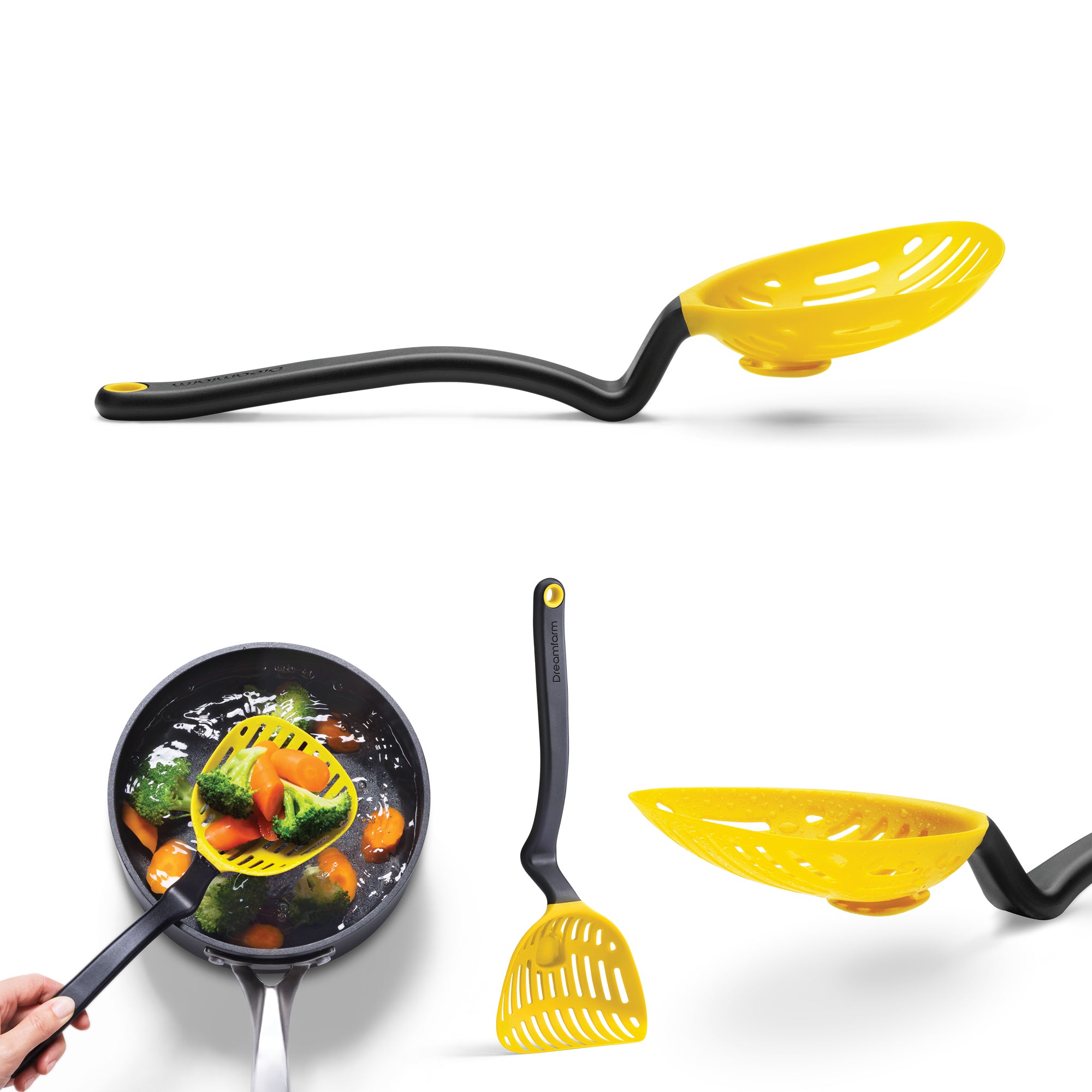 Lestrain - Écumoir passoire - jaune