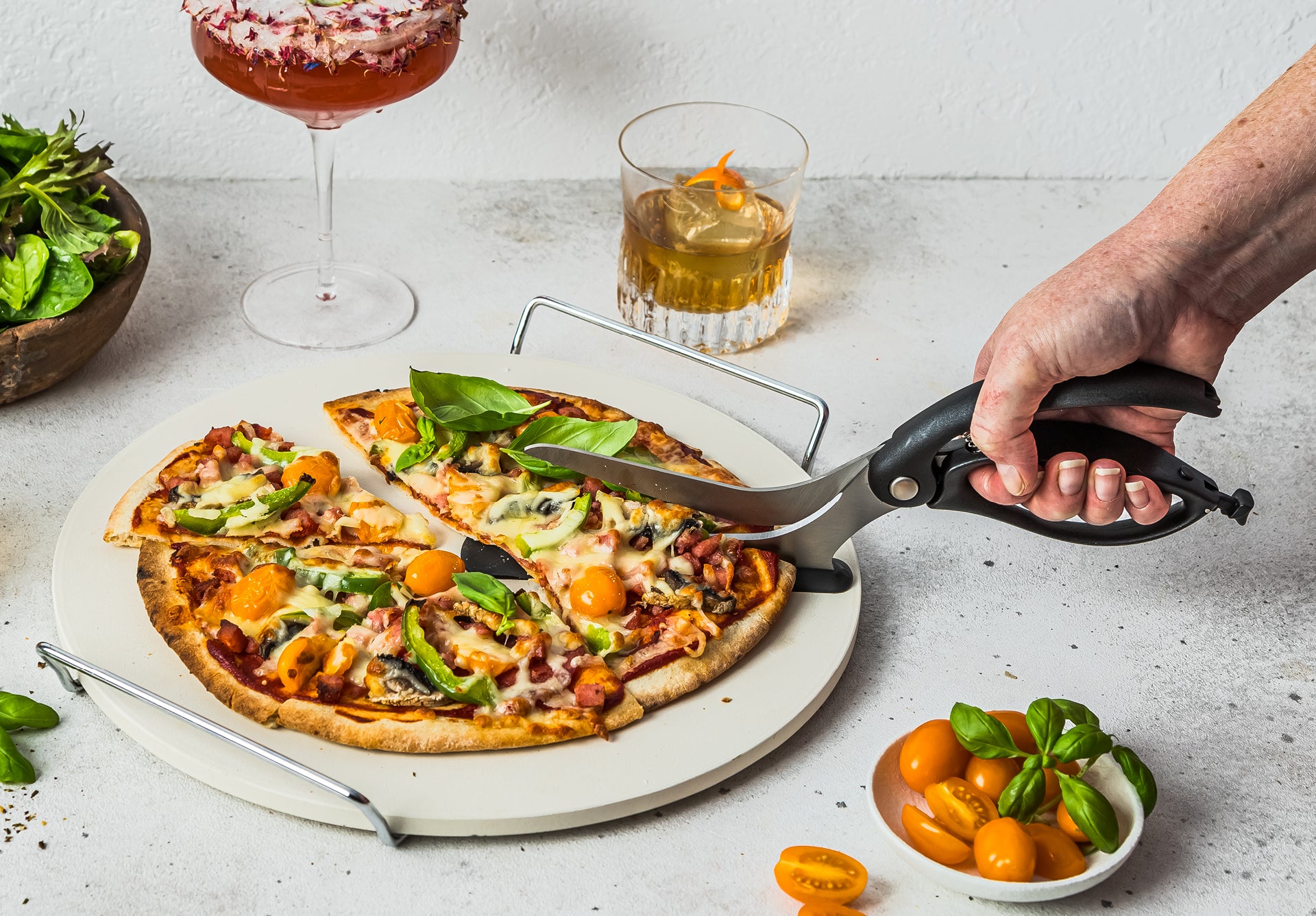 Scizza - Ciseaux à pizza - noir