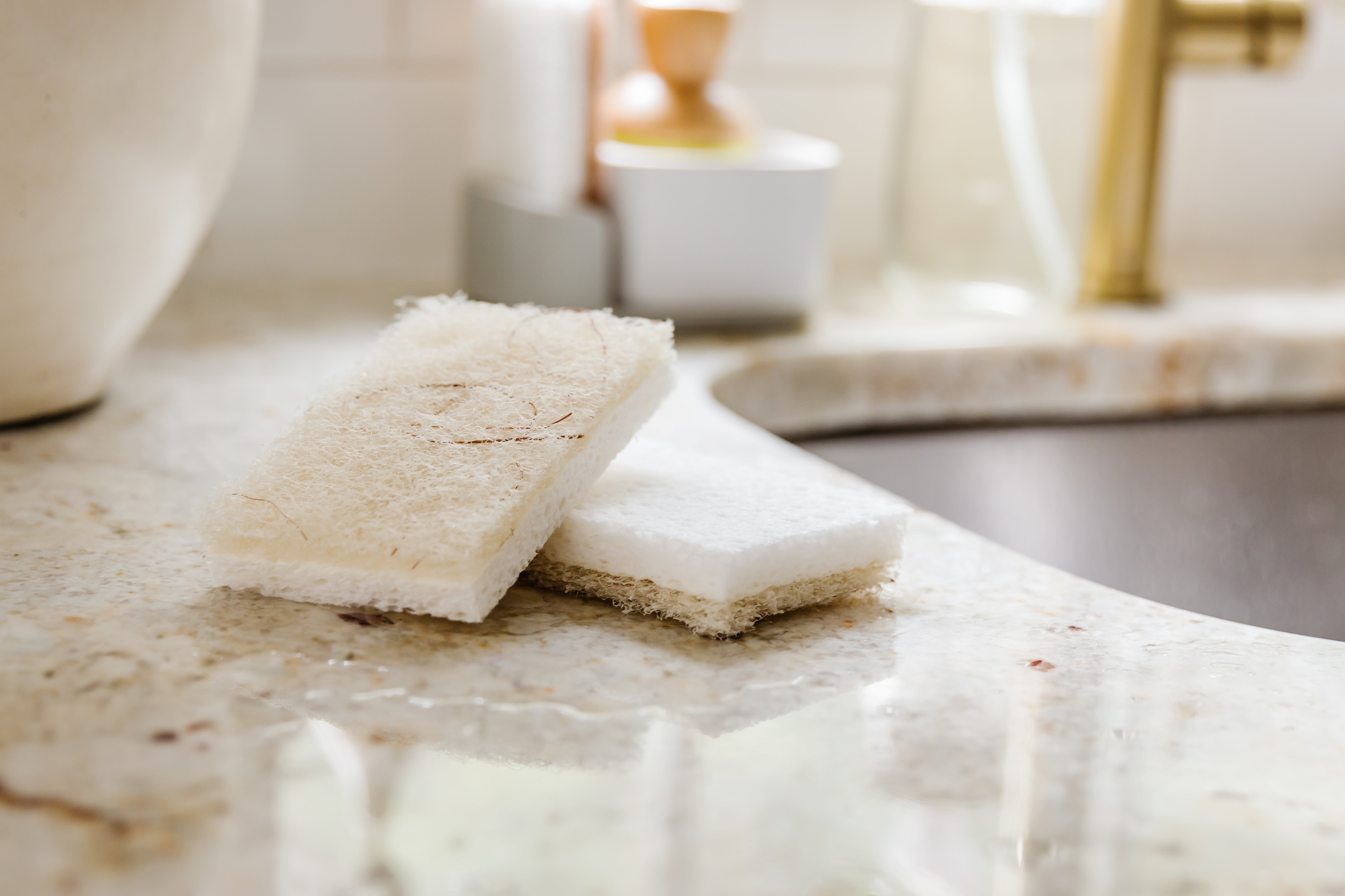 Cleana Colada - Lot de 2 éponges végétales