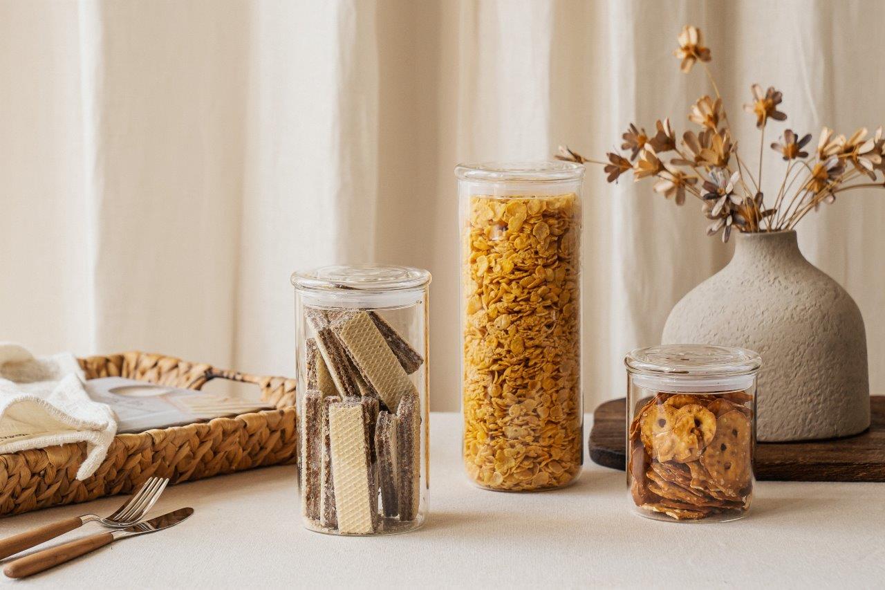 Pot de conservation verre borosilicate - 850mL - transparent