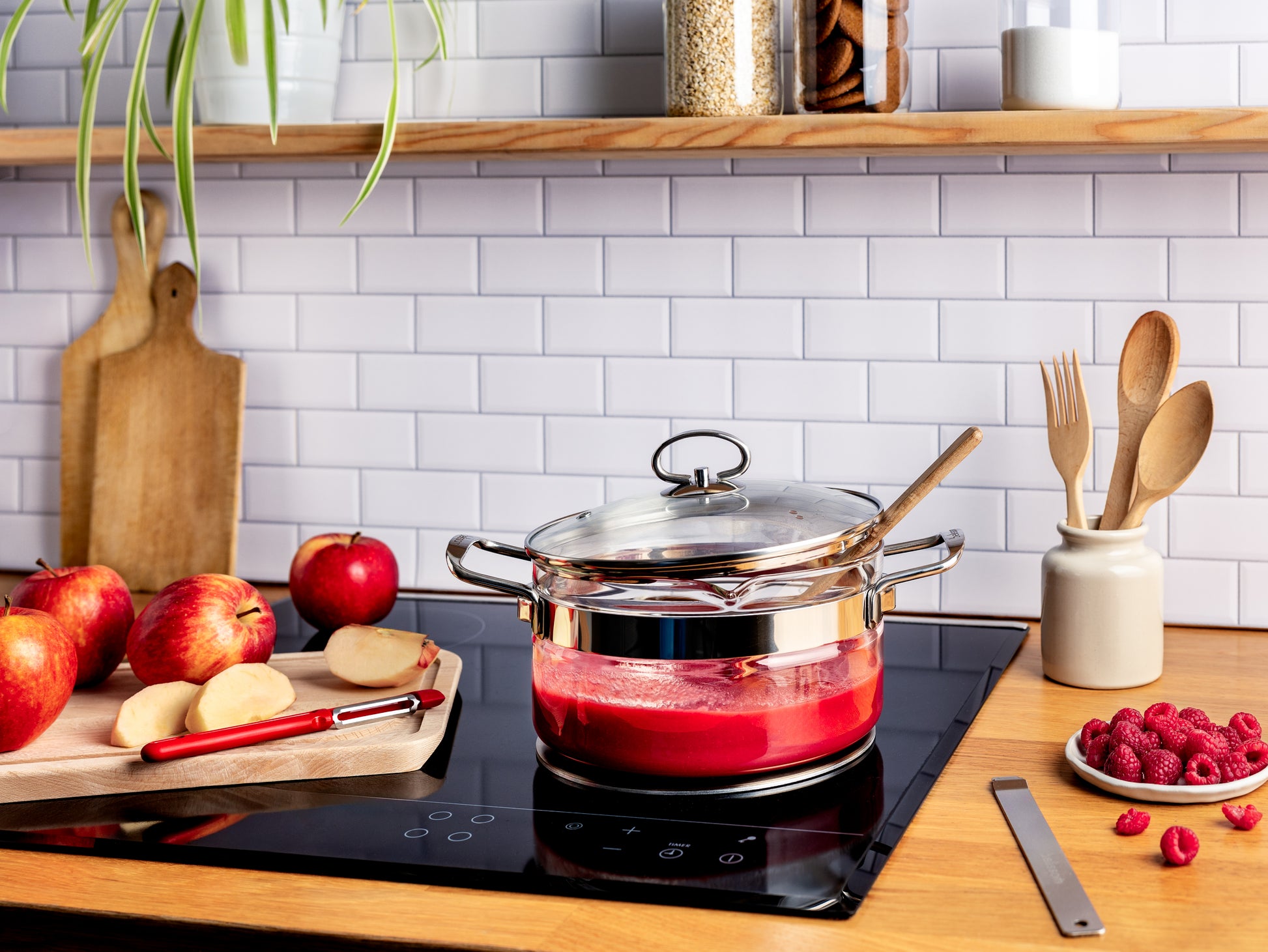 Faitout en verre avec Couvercle - 2.5L