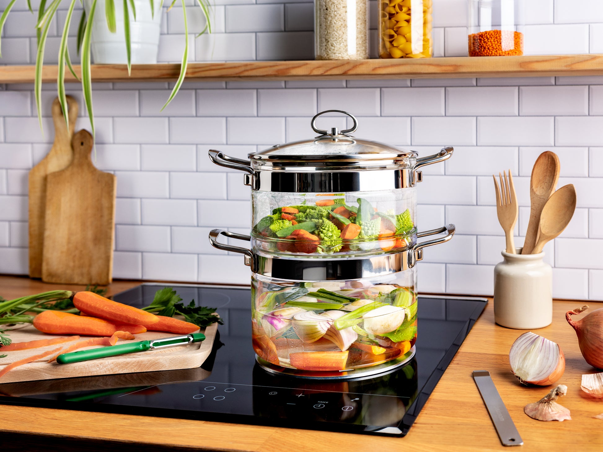 Faitout en verre avec Couvercle - 3.6L