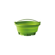 Passoire vapeur rétractable en silicone vert