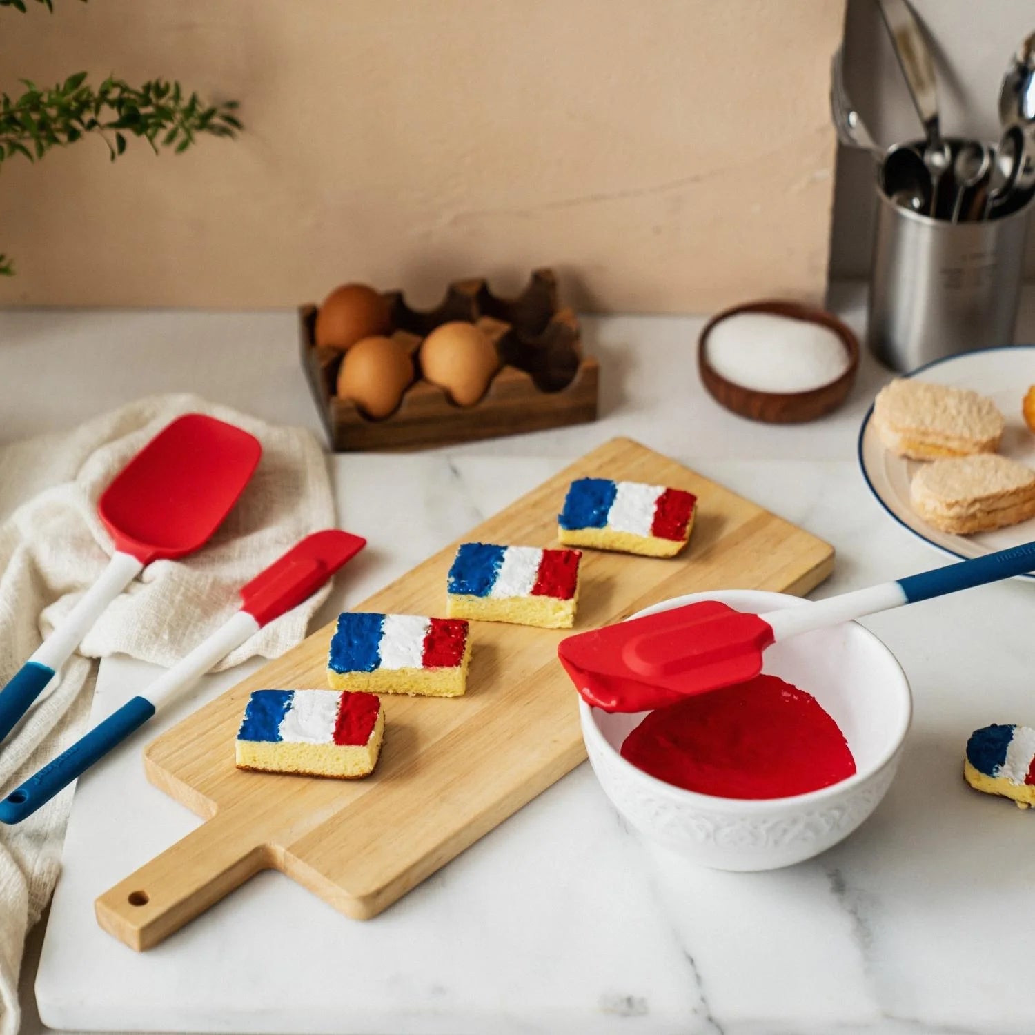 Spatule silicone Drapeau Français