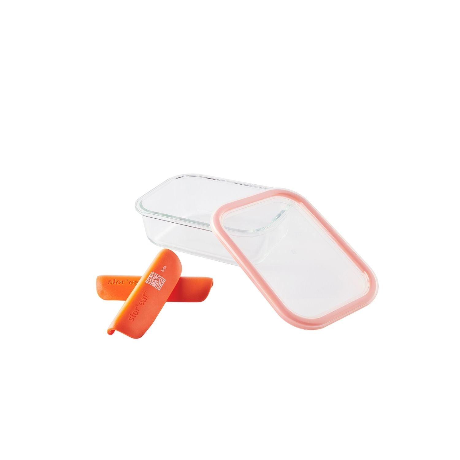 boite conservation moyenne 640ml étanche verre orange