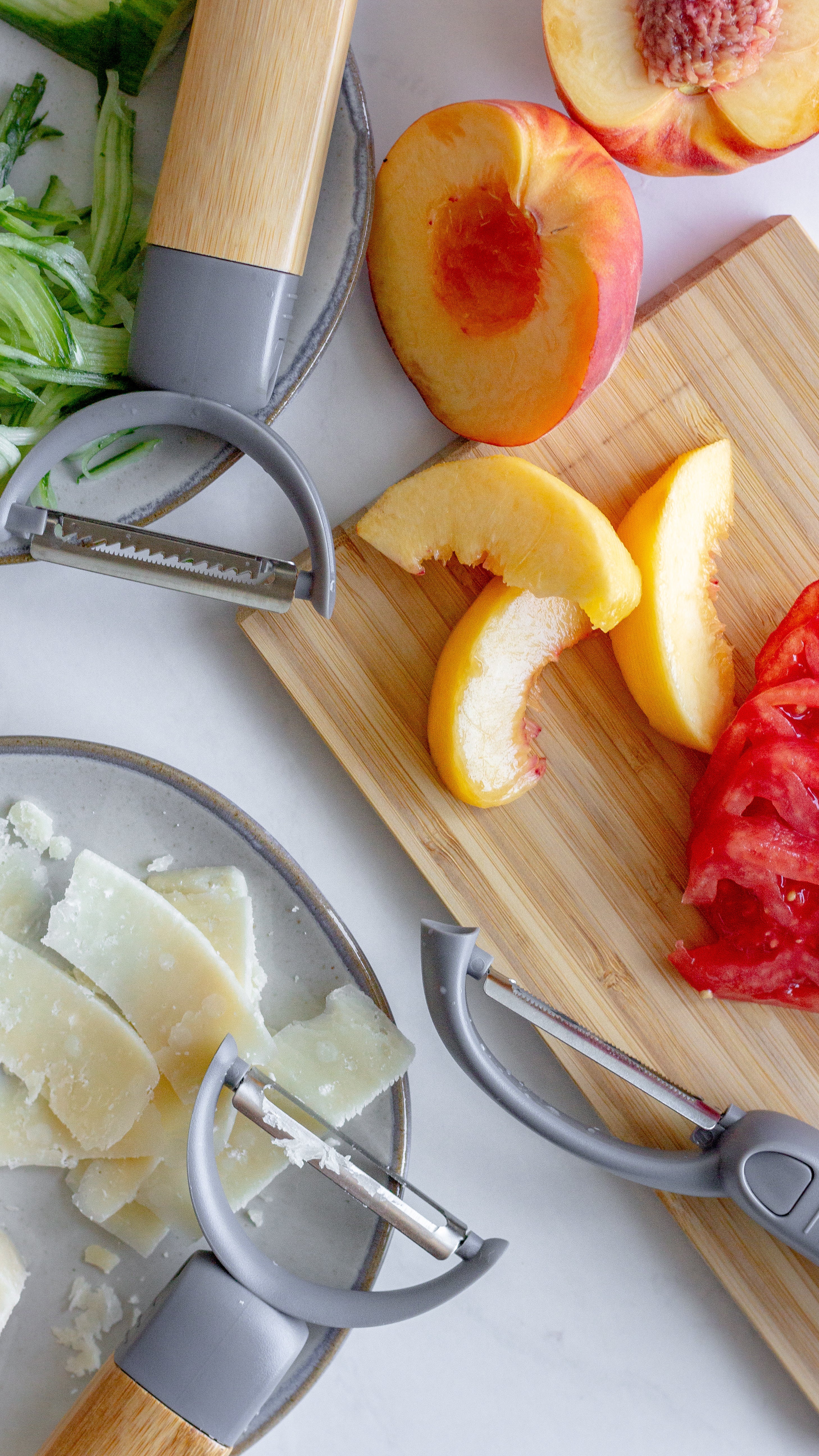 Peel Good - Set de 3 économes (julienne, lame droite, lame dentelée)