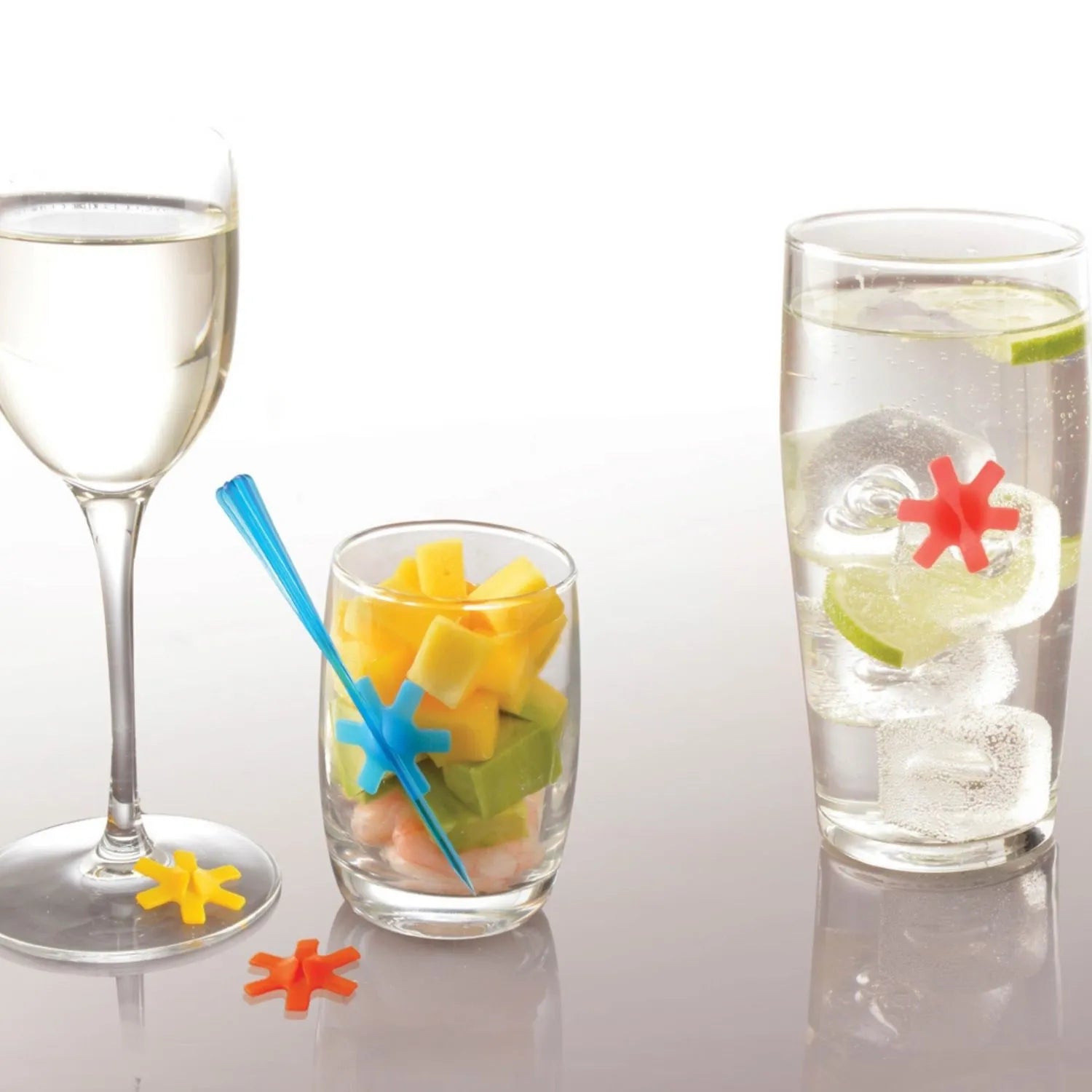 marque verre silicone multicolores F01039