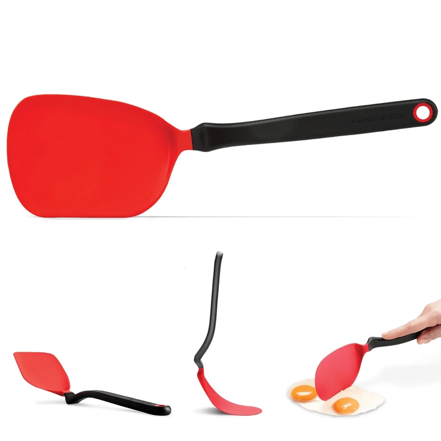 spatule plate souple flexible rouge